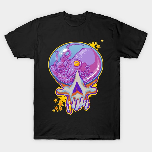 Skul Gumball Octopus T-Shirt by cs3ink